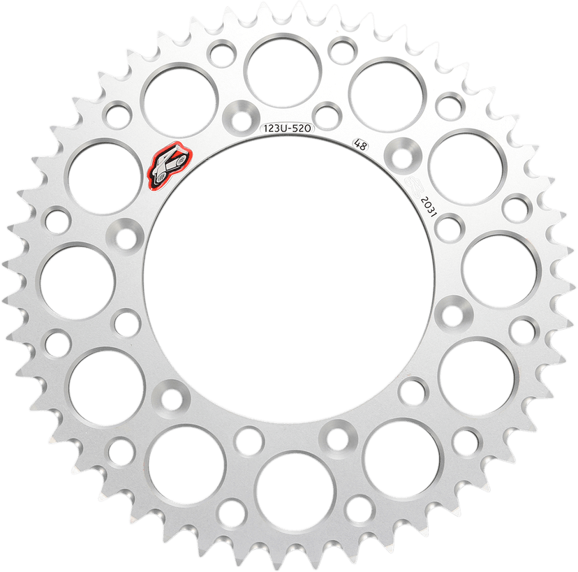 RENTHAL R123-47 Rear Sprocket - Aluminum - 47 Tooth - Silver - Suzuki
