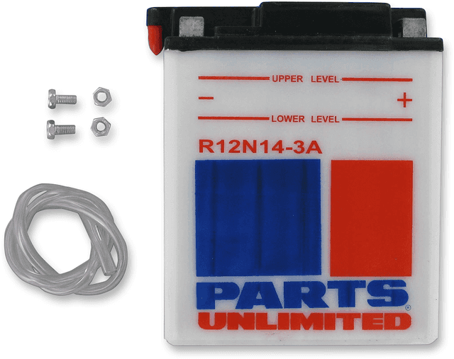 PARTS UNLIMITED R12N14-3A Conventional Battery — image 1 of 2