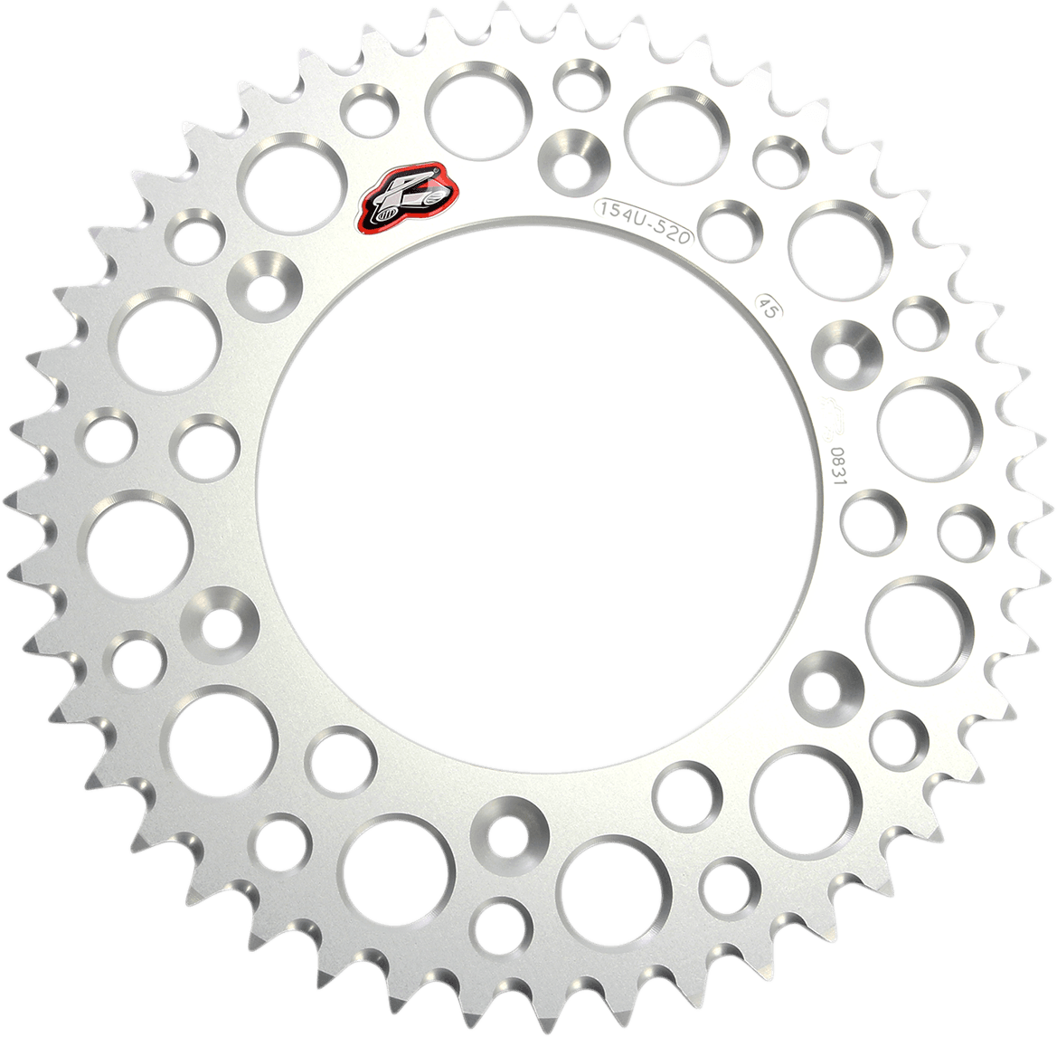 RENTHAL R154-45 Rear Sprocket - Aluminum - 45 Tooth - Silver - Honda