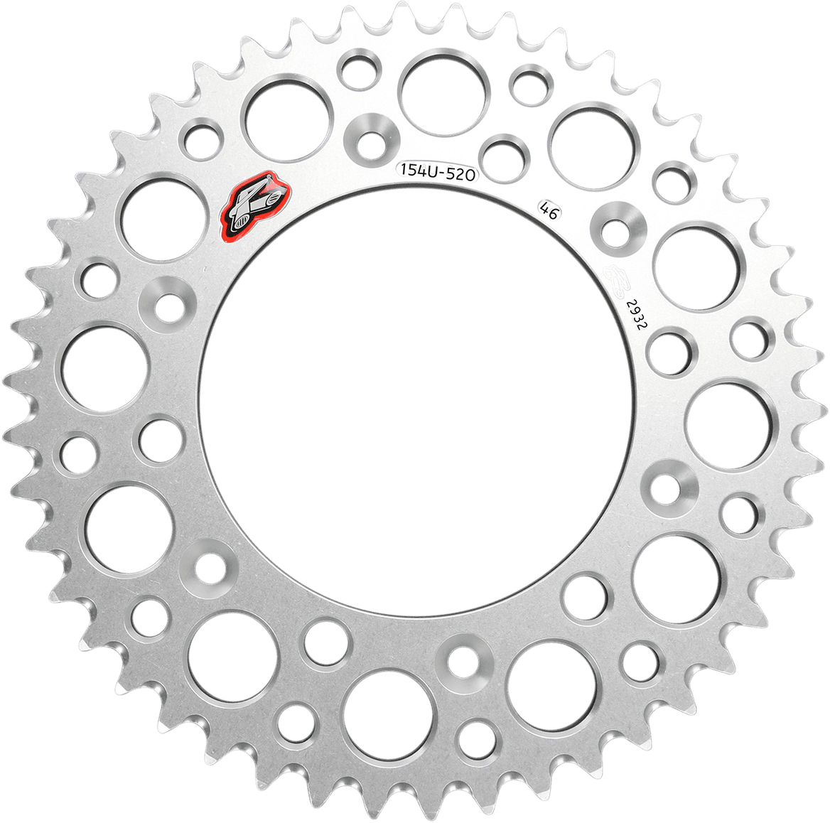 RENTHAL R15446 Rear Sprocket - Aluminum - 46 Tooth - Silver - Honda