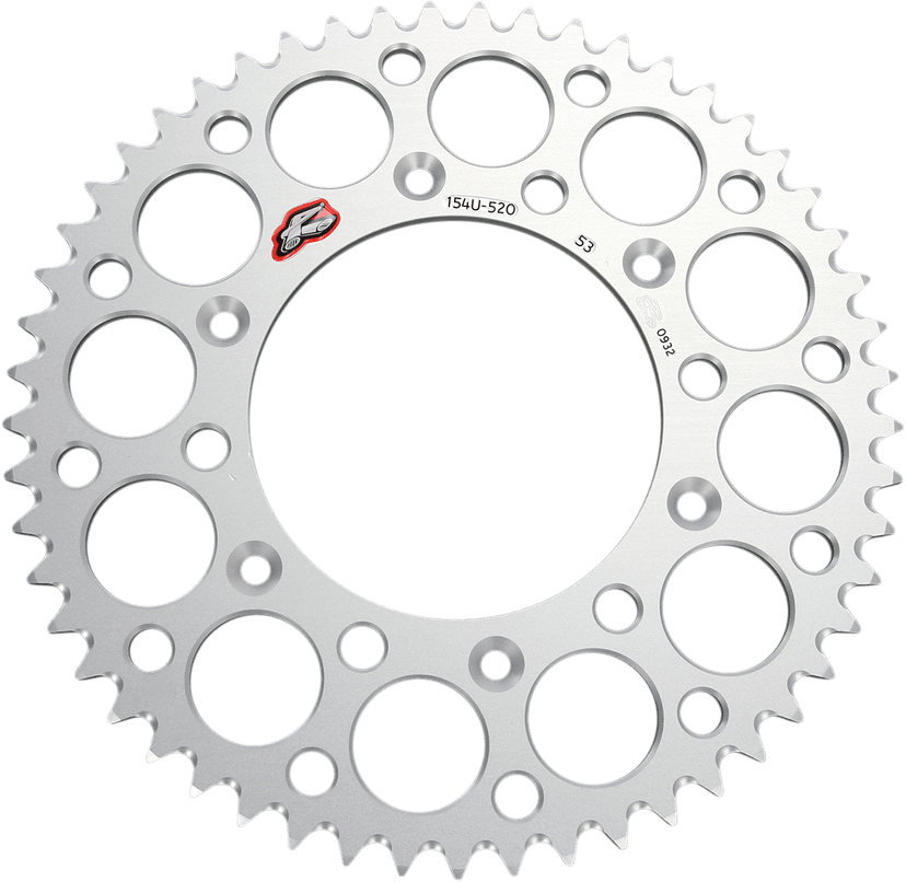 RENTHAL R154-53 Rear Sprocket - Aluminum - 53 Tooth - Silver - Honda