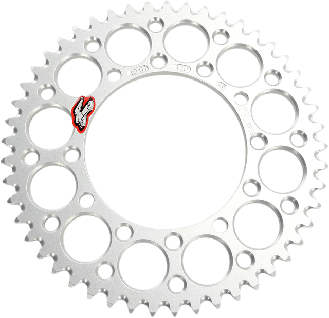 RENTHAL R191-49 Rear Sprocket - Aluminum - 49 Tooth - Silver - Kawasaki