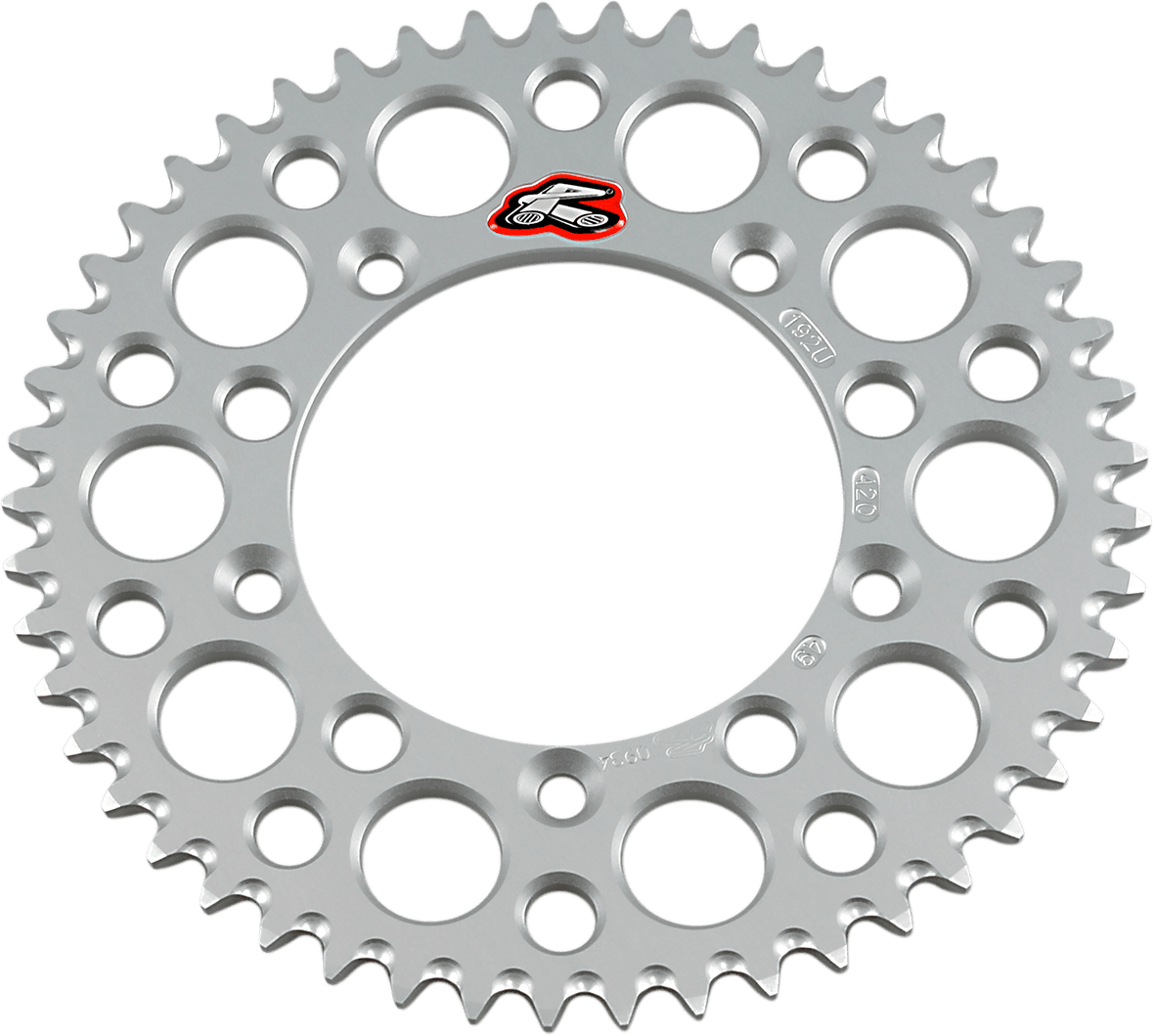 RENTHAL R192U-42049 Rear Sprocket - Aluminum - 49 Tooth - Silver - Gas Gas/Husqvarna/KTM