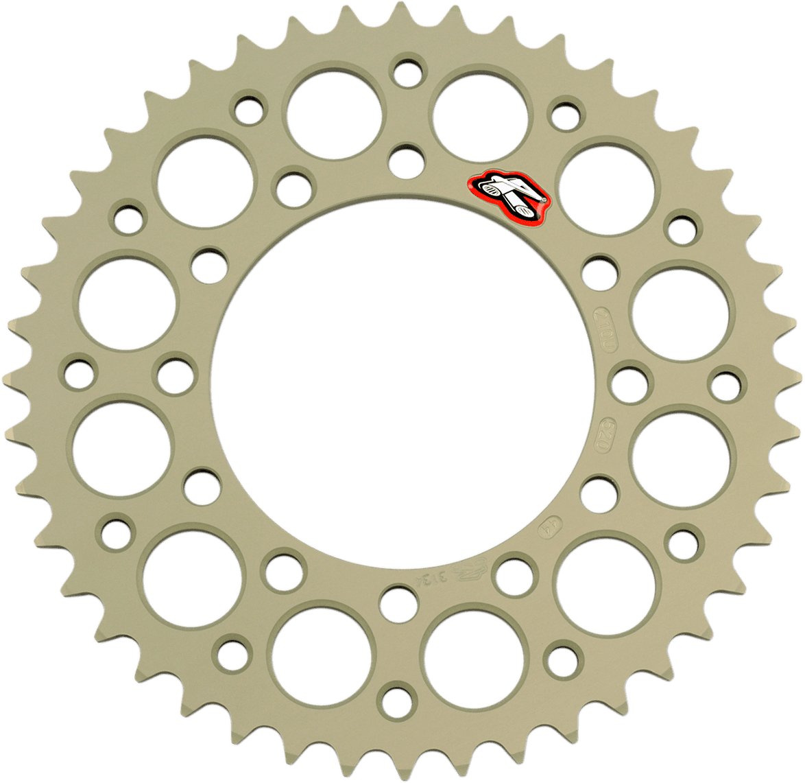 RENTHAL R210U-520-44-HA Rear Sprocket - Aluminum - 44 Tooth - Suzuki/Yamaha/Kawasaki
