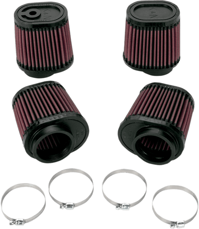 K & N RU-2989 Clamp-On Air Filters - Yamaha