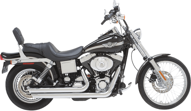 VANCE & HINES V17911 Big Shots Staggered Exhaust System - Chrome - Dyna