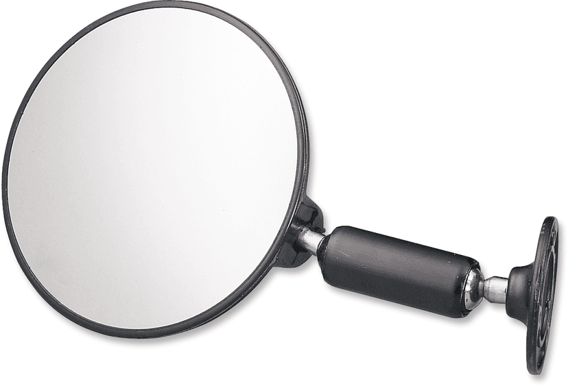 PARTS UNLIMITED VAN-01 Mirror - Rear View - Adjustable - Round - Black