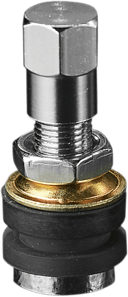 PARTS UNLIMITED VS-1218R Valve Stem - Straight - Chrome - 1-3/16"