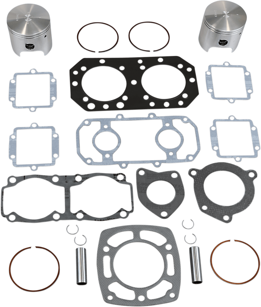 WISECO WK1046 Piston Kit - Kawasaki - 550 cc Twin Cylinder - +0.50 mm