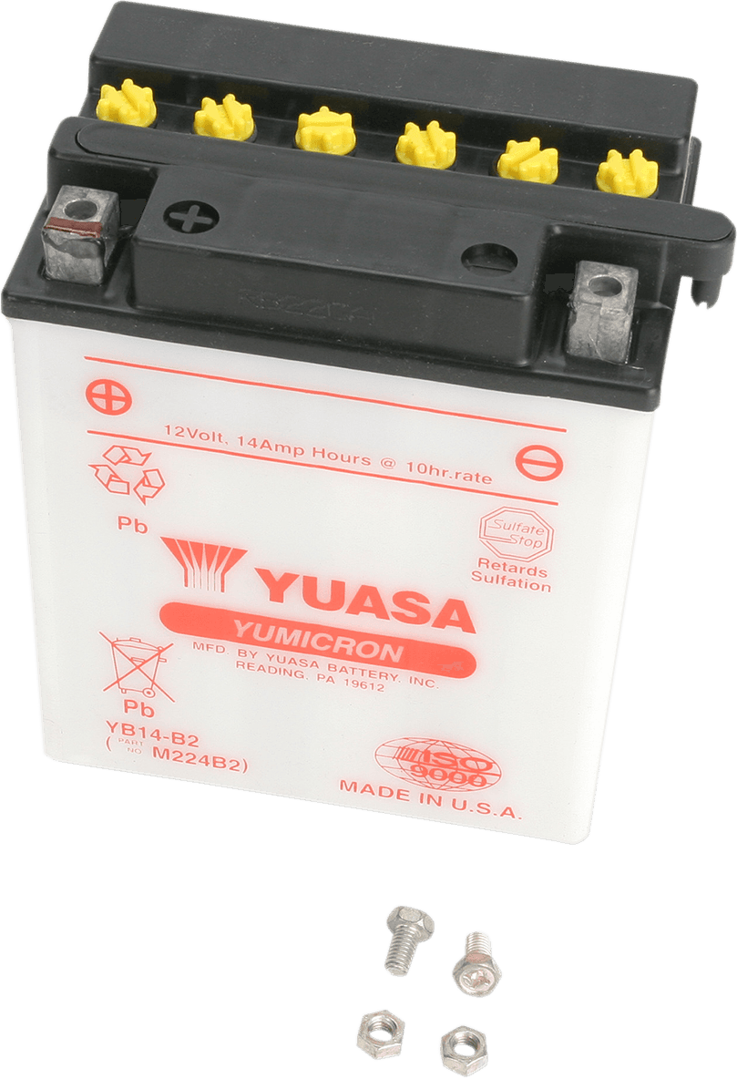YUASA YB14-B2 Battery - YB14-B2 — image 1 of 2