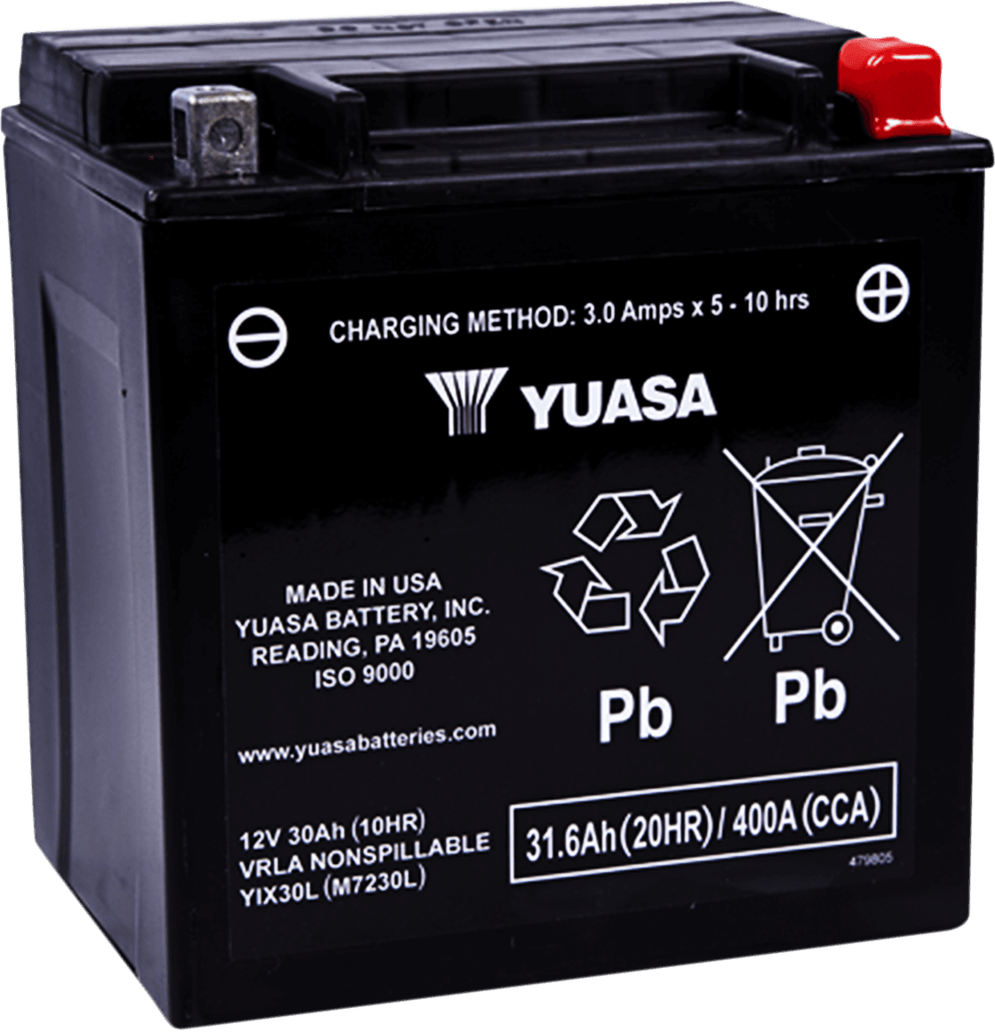 YUASA YIX30L AGM Battery - YIX30L