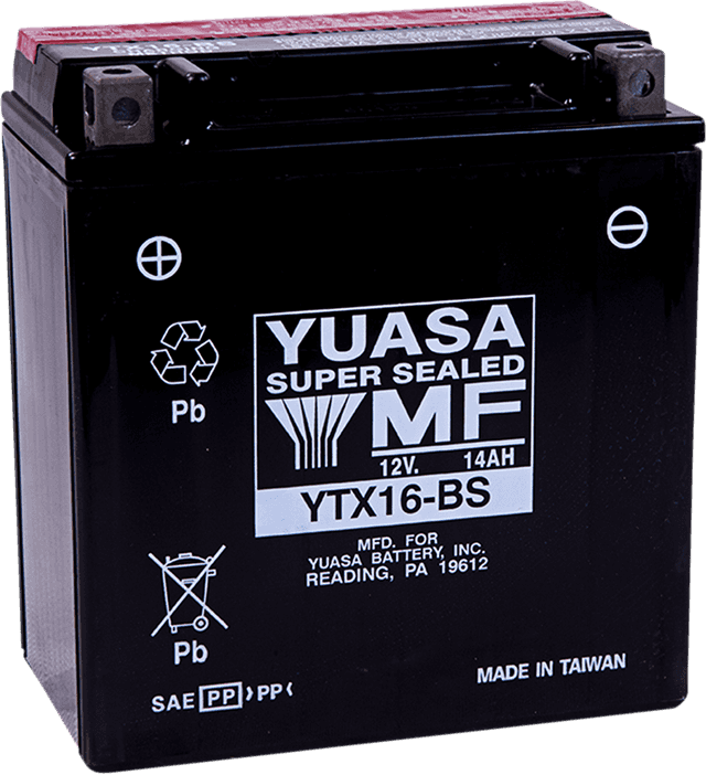 YUASA YTX16-BS AGM Battery - YTX16-BS - .78 L