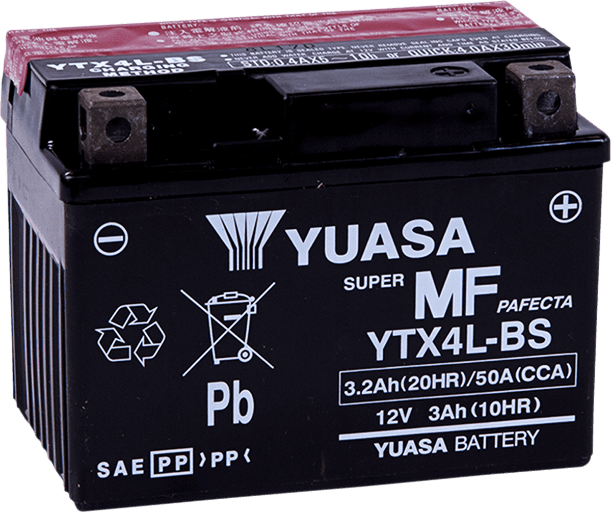 YUASA YTX4L-BS AGM Battery - YTX4L-BS - .174 L