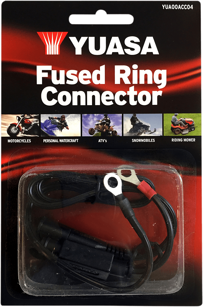 YUASA YUA00ACC04 Ring Connector - Battery Charger/Fused - 3-Amp — image 2 of 2