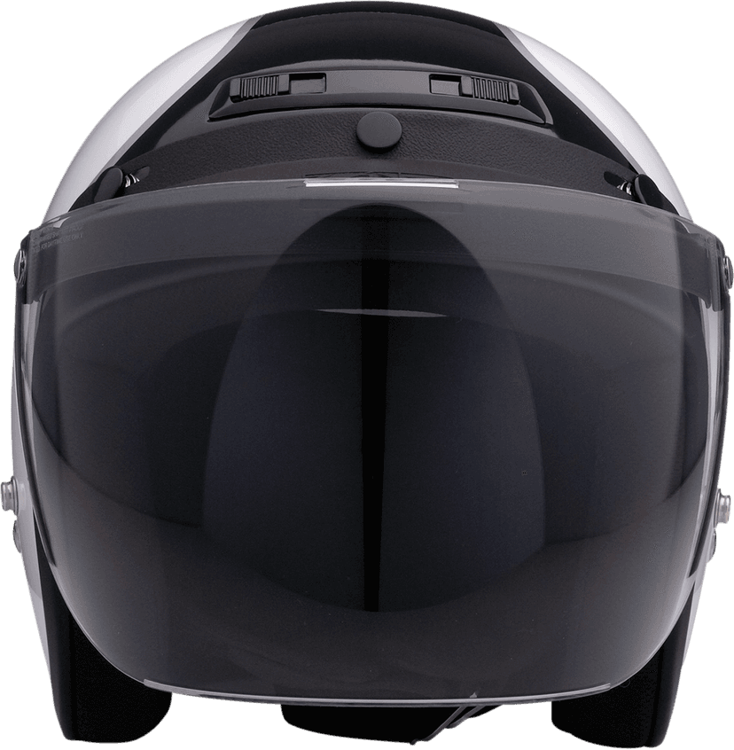 Z1R ZR-201 3-Snap Bubble Visor - Smoke — image 2 of 2
