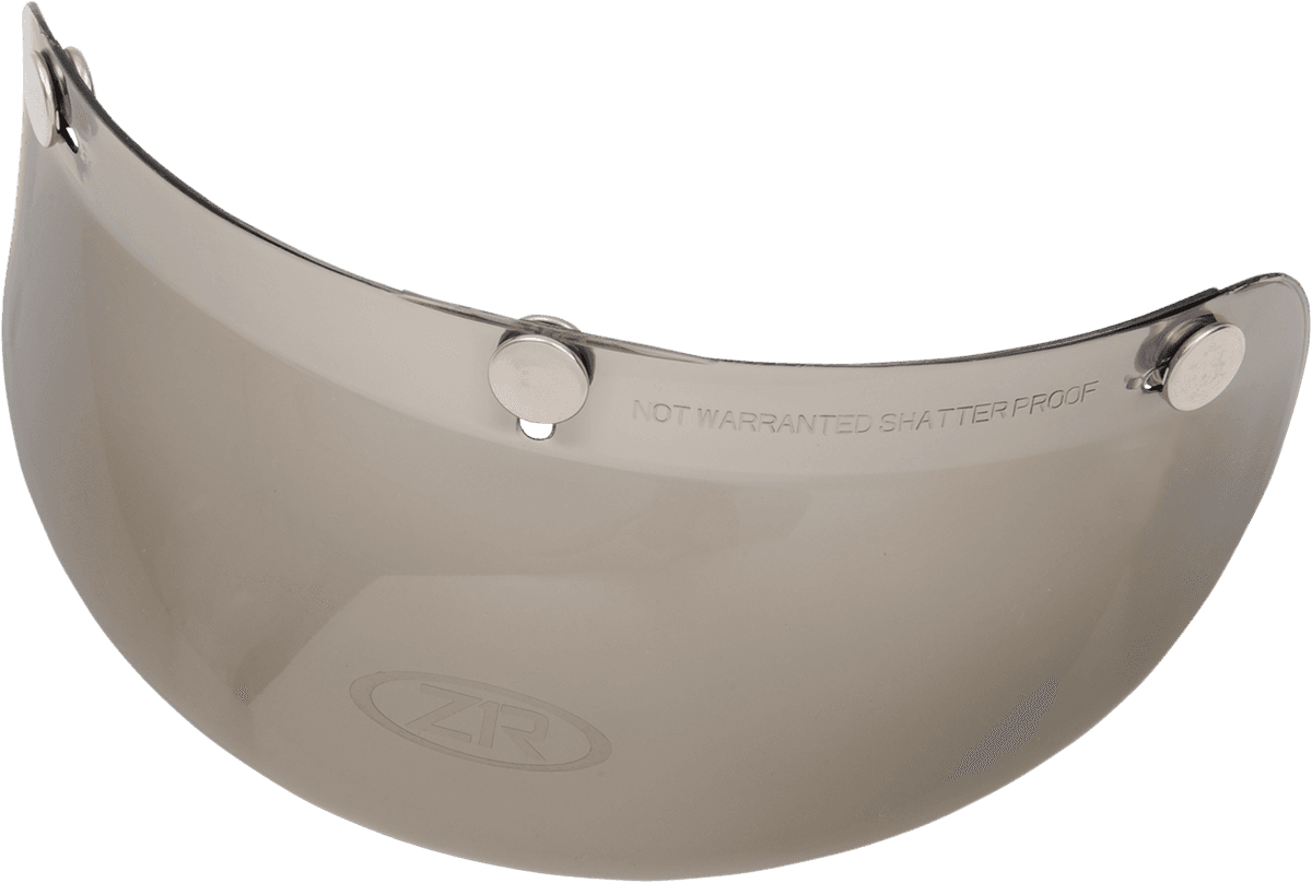 Z1R ZR-201 3-Snap Bubble Visor - Smoke