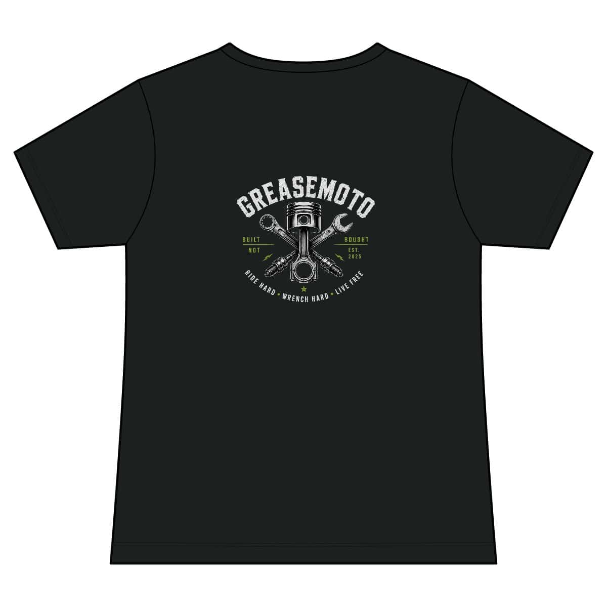 GREASEMOTO MERCH-GREASEMOTO-OG-T-WOMEN-S-V-NECK-99BC4680-S Greasemoto OG T Women’s V-Neck — Black