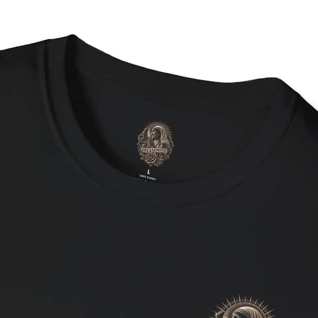 GREASEMOTO MERCH-MOTHER-TERESA-SAINT-OF-THE-STOCK-BIKE-A6CBFFBD-XS Mother Teresa “Saint of the Stock Bike” — Black — image 3 of 3