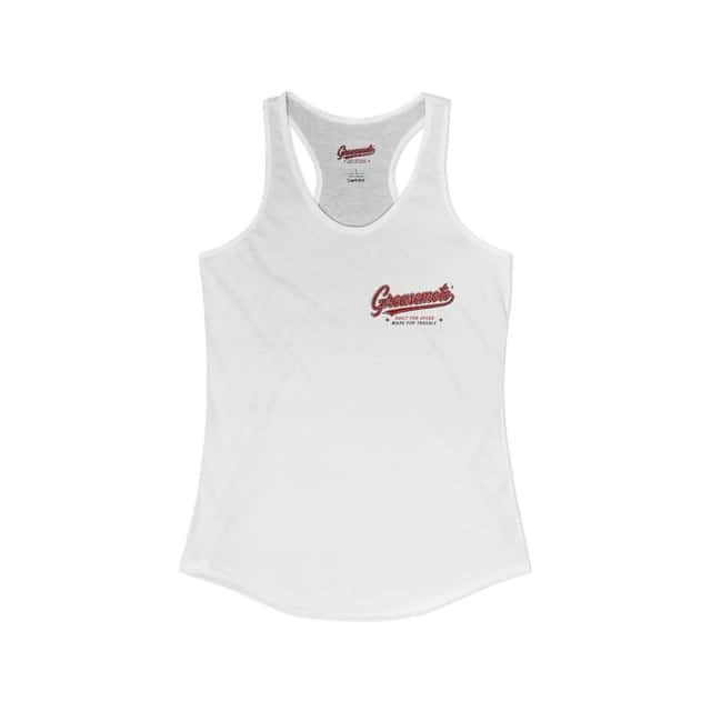 GREASEMOTO MERCH-WOMEN-S-TROUBLE-TANK-RACERBACK-9648FF6C-XS Women’s Trouble Tank Racerback — Solid White — image 2 of 5