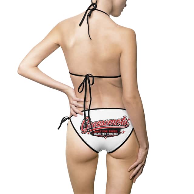GREASEMOTO MERCH-RETRO-GASOLINE-LOGO-BIKINI-SWIMSUIT-VINT-BF21586C-2XL Trouble Bikini Swimsuit — Black — image 3 of 3