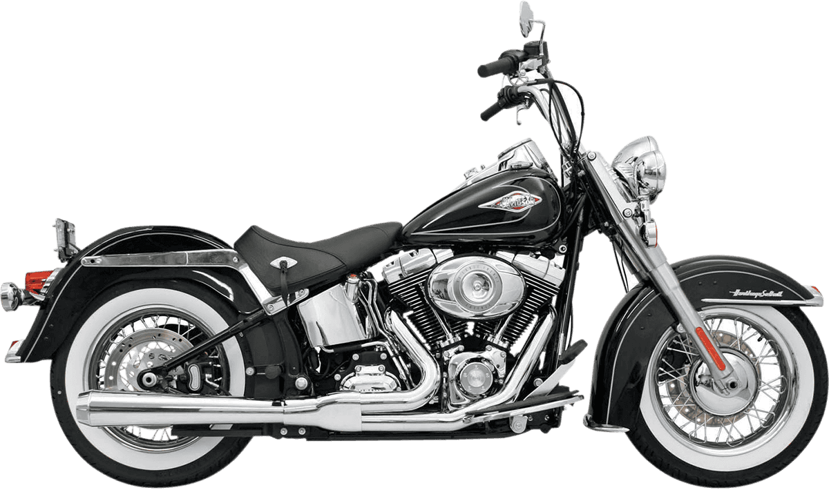BASSANI XHAUST 1800-1151 2:1 Exhaust - Chrome - Long - Softail
