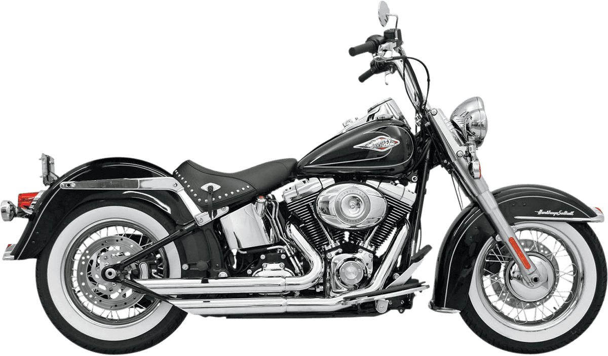 BASSANI XHAUST 1800-1153 FireFlight Exhaust - Chrome - Softail