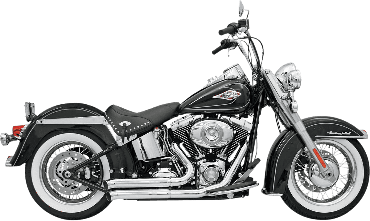 BASSANI XHAUST 1800-1154 FireSweep Exhaust - Chrome - Softail