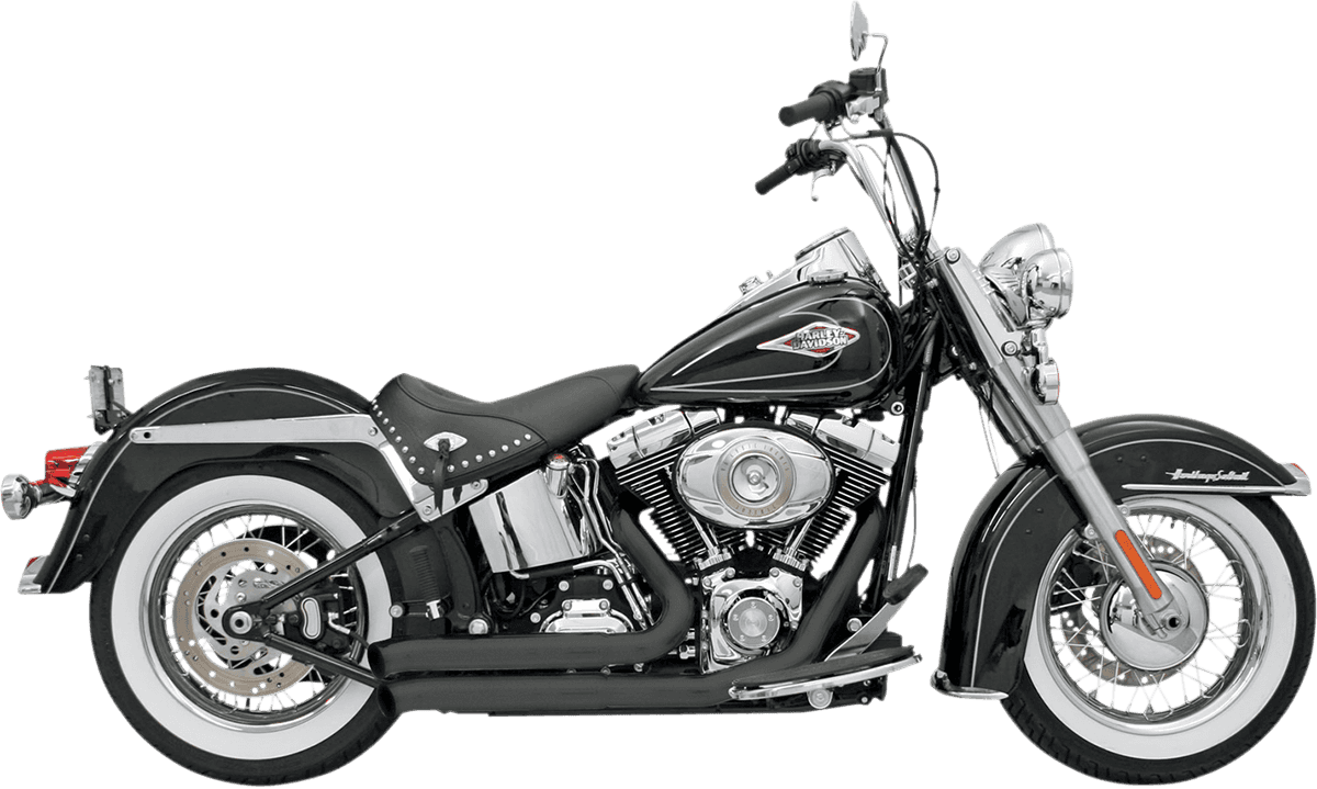 BASSANI XHAUST 1800-1158 FireSweep Exhaust - Black - Softail