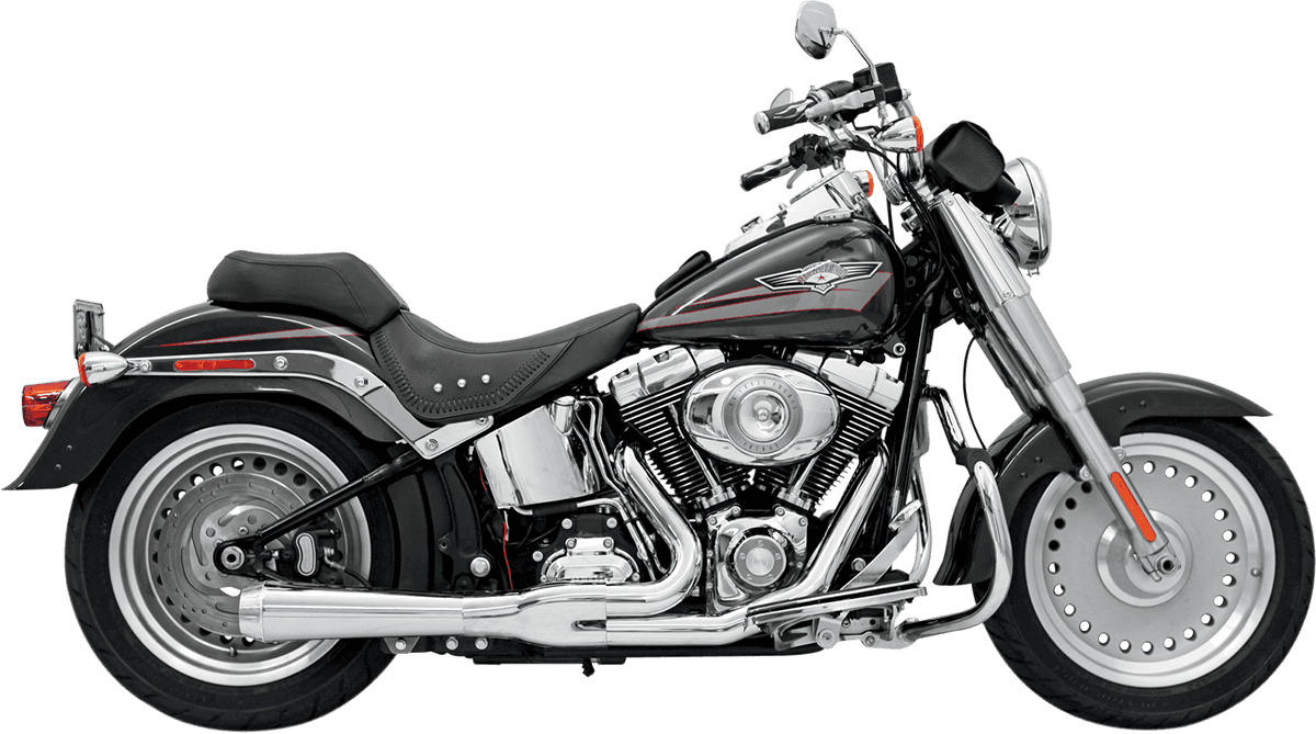 BASSANI XHAUST 1800-1299 2:1 Exhaust - Chrome - Short - Softail
