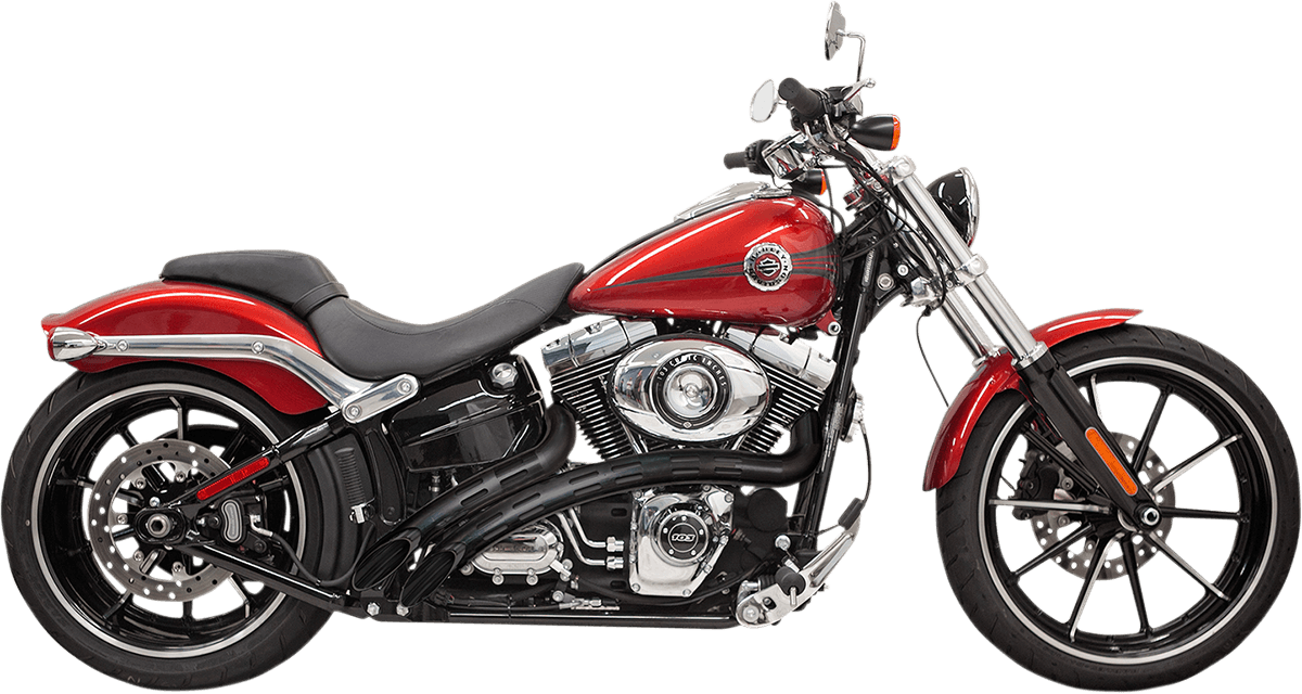 BASSANI XHAUST 1800-1652 Sweeper Exhaust - Black/Black