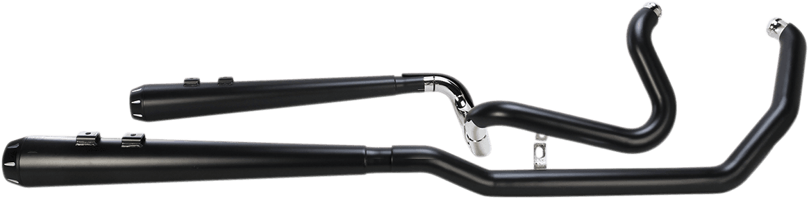 BASSANI XHAUST 1800-1899 Down Under Exhaust - Black - Megaphone