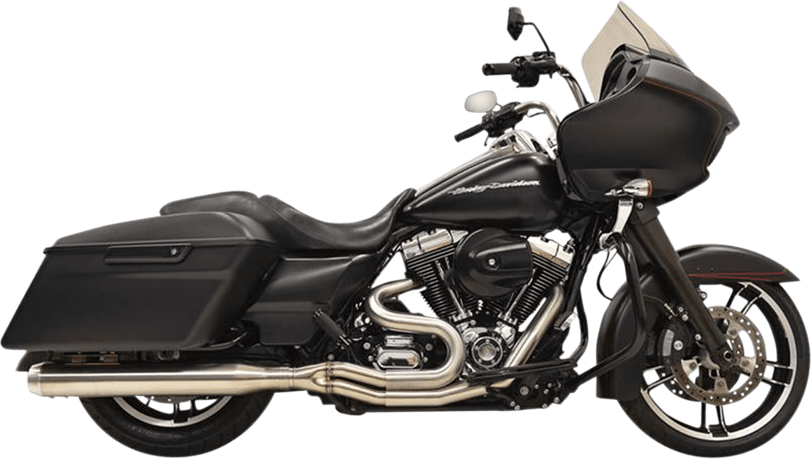 BASSANI XHAUST 1800-2174 2:1 Exhaust - Stainless Steel - Straight Can