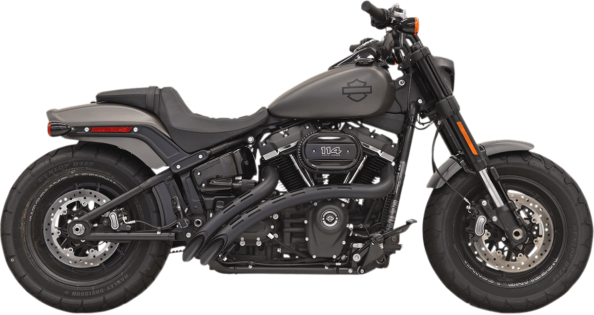 BASSANI XHAUST 1800-2246 Sweeper Exhaust - Black/Black