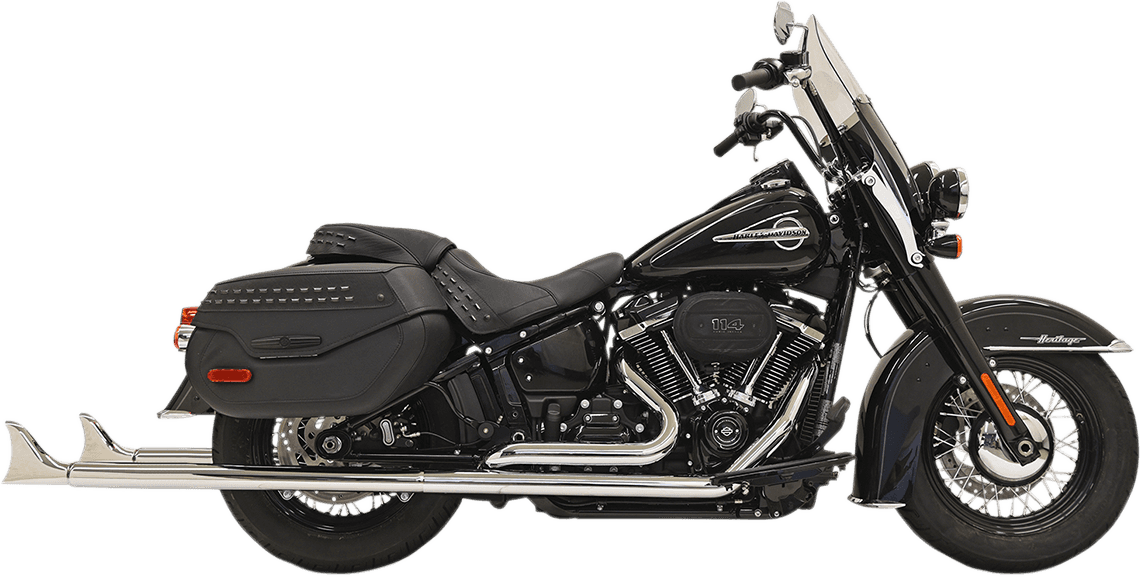 BASSANI XHAUST 1800-2378 Fishtail Exhaust without Baffle - 39"
