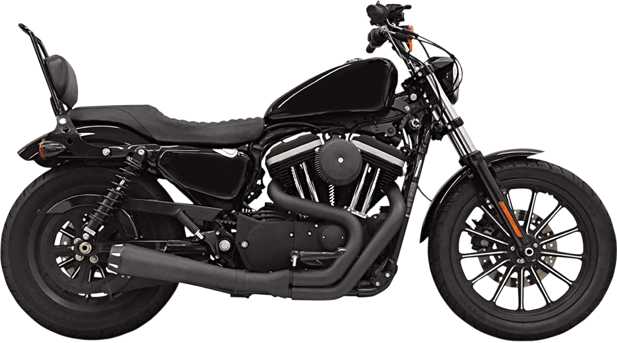 BASSANI XHAUST 1800-2439 Road Rage Exhaust - Black - '04-'20 XL