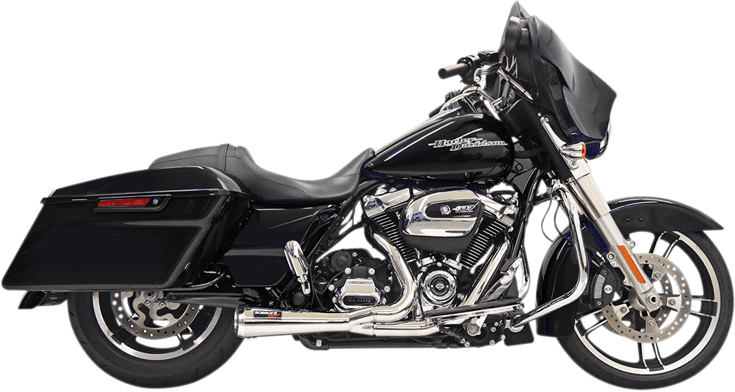 BASSANI XHAUST 1800-2445 Short 2:1 Exhaust for FL - Chrome