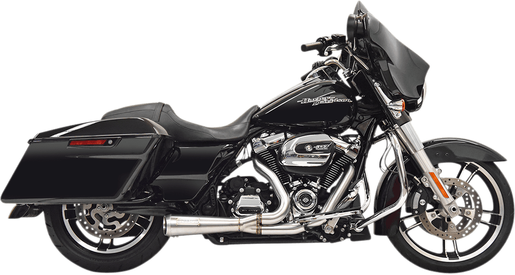 BASSANI XHAUST 1800-2447 Short 2:1 Exhaust for FL - Stainless Steel
