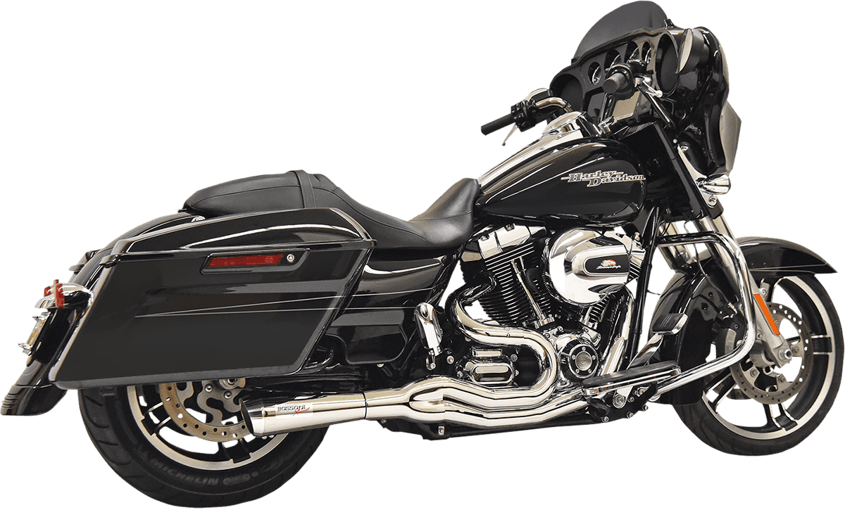 BASSANI XHAUST 1800-2504 Road Rage II 2-Into-1 Mid-Length Exhaust System - Chrome