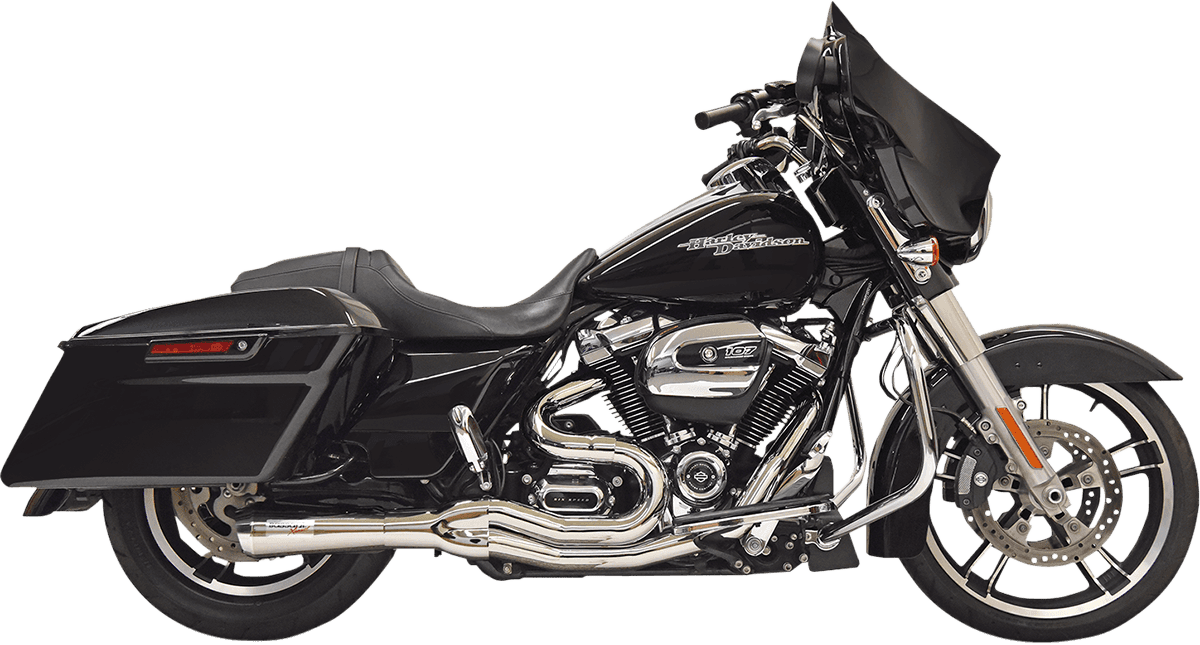 BASSANI XHAUST 1800-2506 Road Rage II 2-Into-1 Mid-Length Exhaust System - Chrome
