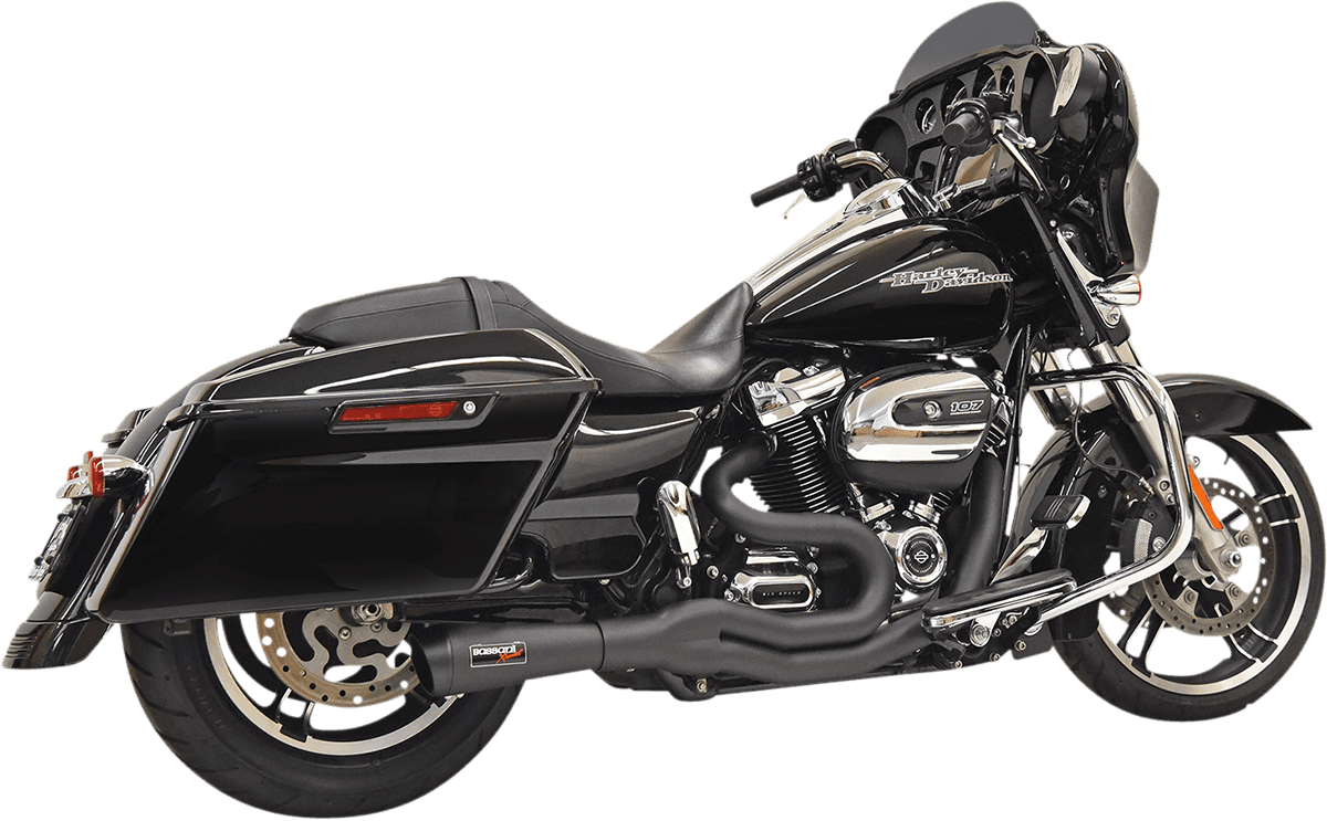 BASSANI XHAUST 1800-2507 Road Rage II 2-Into-1 Mid-Length Exhaust System - Black