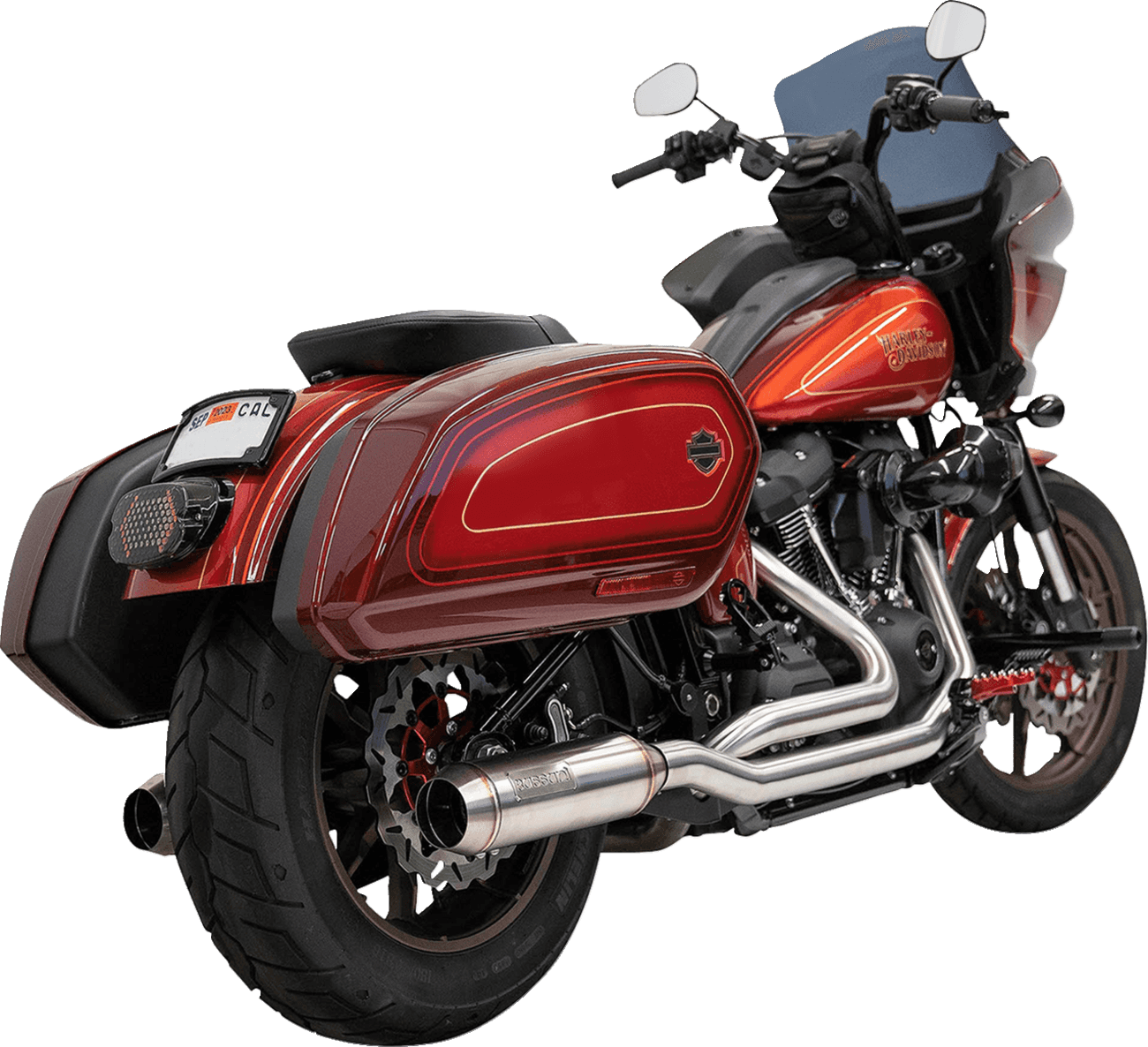 BASSANI XHAUST 1800-2657 True Dual Performance Exhaust System with 4" Muffler - Stainless Steel