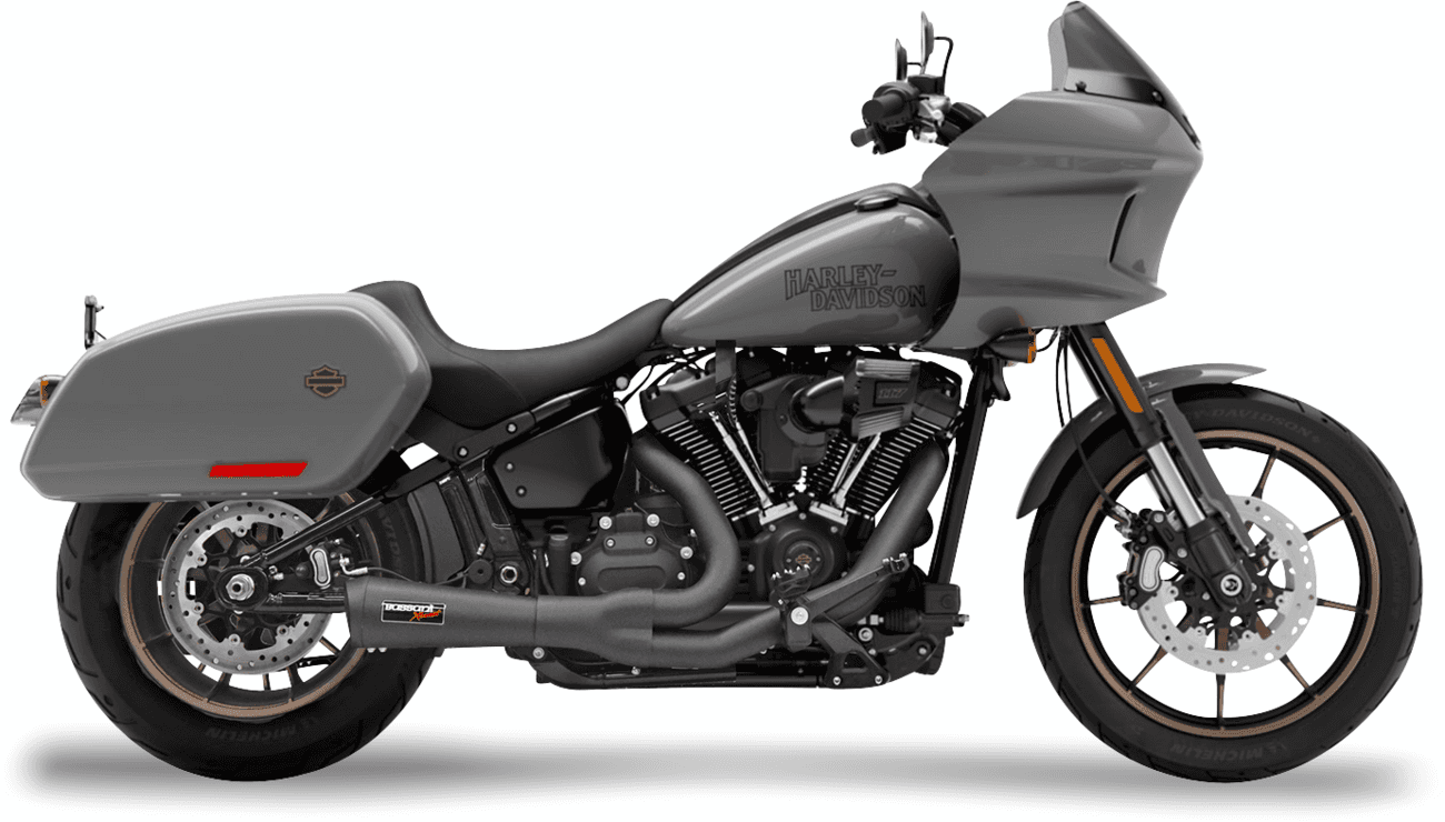 BASSANI XHAUST 1800-2671 2-into-1 Ripper Short Exhaust System - Black - 49-State