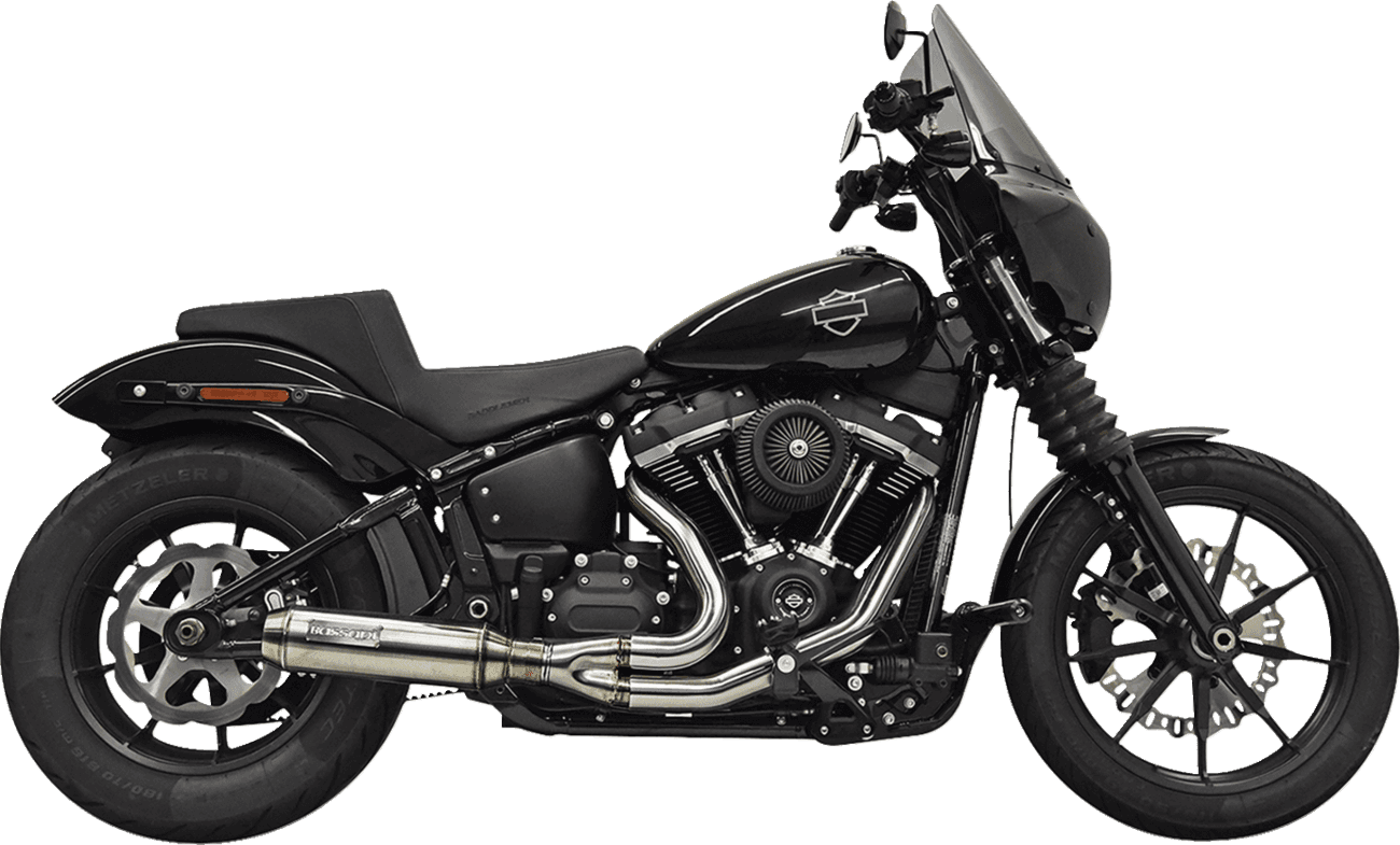 BASSANI XHAUST 1800-2690 2-into-1 Exhaust System with Superbike Muffler - Stainless Steel - Catalytic Converter - 49 State