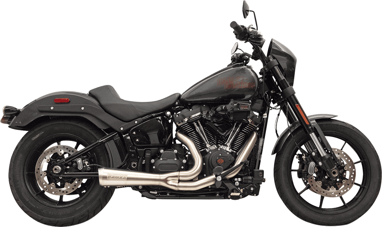 BASSANI XHAUST 1800-2748 2-into-1 The Ripper Exhaust System with Megaphone Muffler - Short - Chrome - M8 Softail