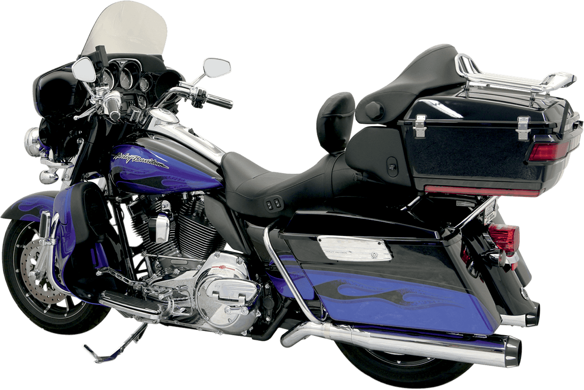 BASSANI XHAUST 1801-0550 Pseudo Left-Side Muffler for Road Rage II B1 Exhaust System - Chrome - FL '09-'16