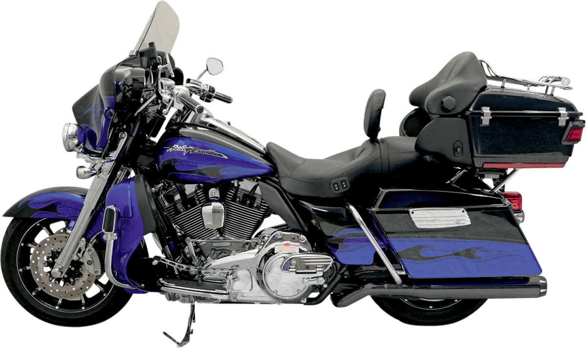BASSANI XHAUST 1801-0551 Pseudo Left-Side Muffler for Road Rage II B1 Exhaust System - Black - FL '09-'16