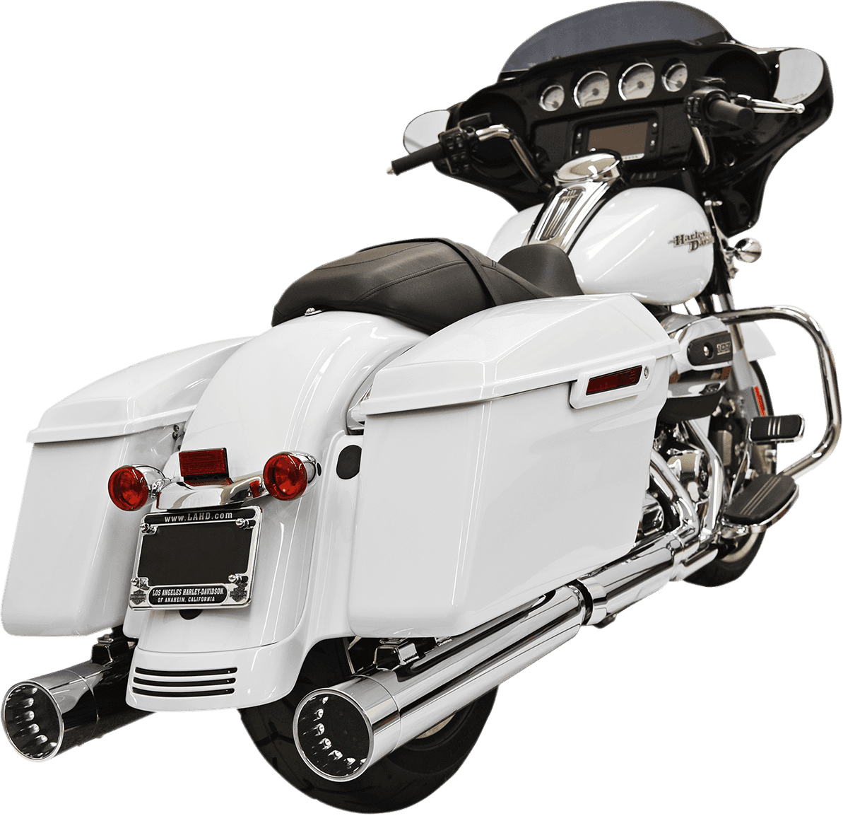 BASSANI XHAUST 1801-1084 DNT Straight Can Mufflers for FL - Chrome