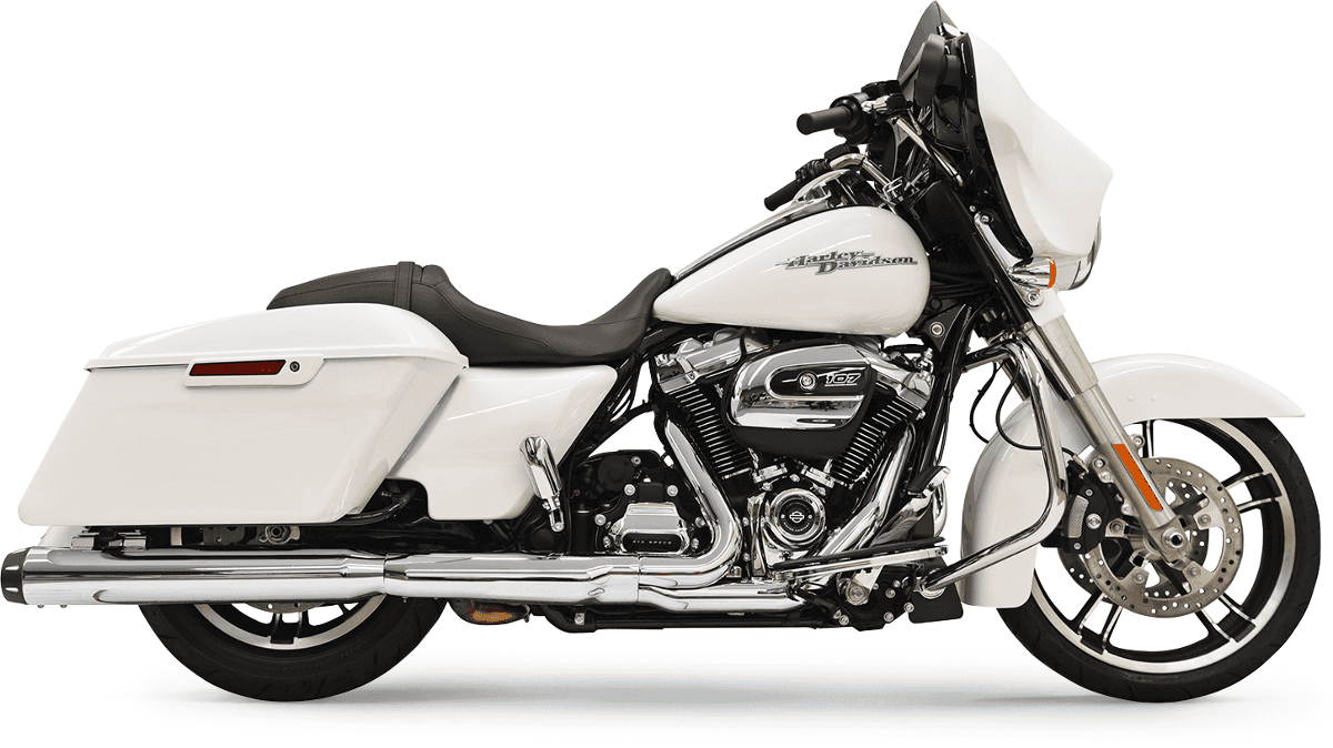 BASSANI XHAUST 1801-1088 4" Quick Change Series Slip-On Mufflers - Chrome