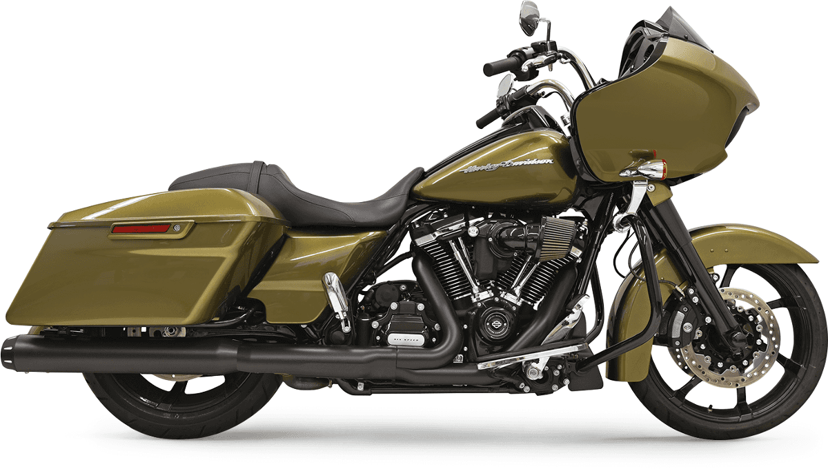 BASSANI XHAUST 1801-1089 4" Quick Change Series Slip-On Mufflers - Black