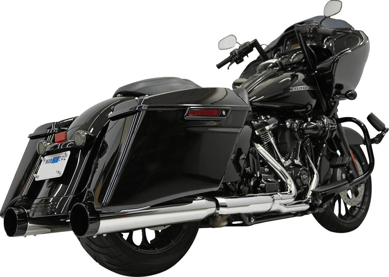 BASSANI XHAUST 1801-1773 4-1/2" Slip-On Mufflers - Chrome